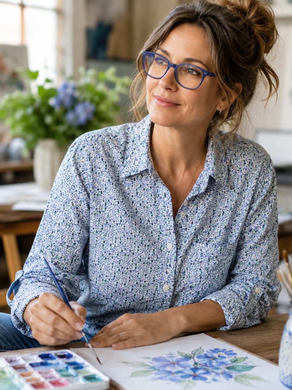 C&C California Floral Button-Down Shirt | Medium